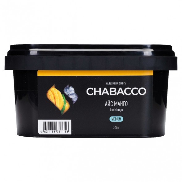 Смесь Chabacco MEDIUM - Ice Mango (Айс Манго, 200 грамм) купить в Перми