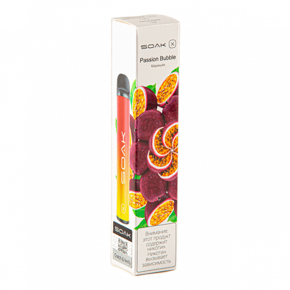 SOAK X - Passion Bubble (Маракуйя, 2200 затяжек) купить в Перми