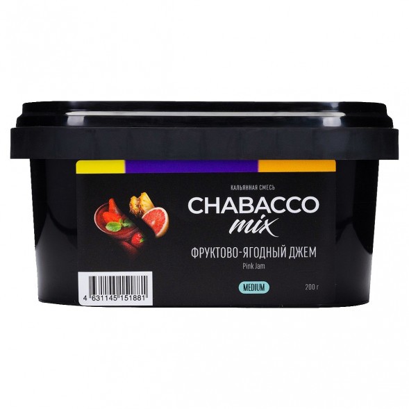 Смесь Chabacco MIX MEDIUM - Pink Jam (Фруктово-Ягодный Джем, 200 грамм) купить в Перми