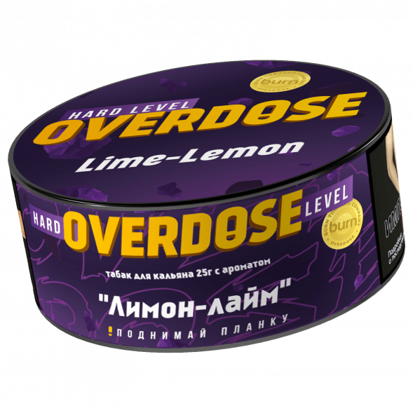 Табак Overdose - Lime-Lemon (Лимон и Лайм, 25 грамм) купить в Перми