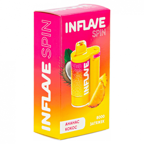 INFLAVE SPIN - Ананас Кокос (8000 затяжек) купить в Перми