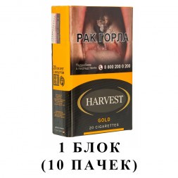 Сигареты Harvest - Gold King Size (блок 10 пачек)