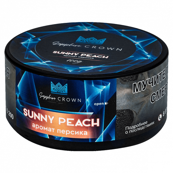 Табак Sapphire Crown - Sunny Peach (Персик, 100 грамм) купить в Перми
