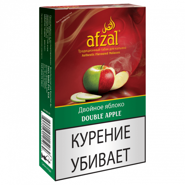 Табак Afzal - Double Apple (Двойное Яблоко, 40 грамм) купить в Перми