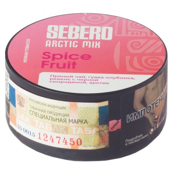 Табак Sebero Arctic Mix - Spice Fruit (Спайс Фрут, 25 грамм) купить в Перми