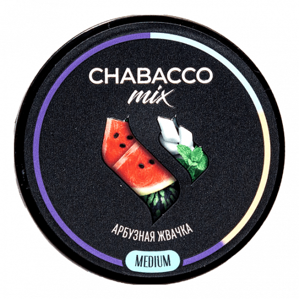 Смесь Chabacco MIX MEDIUM - Watermelon Gum (Арбузная Жвачка, 40 грамм) купить в Перми