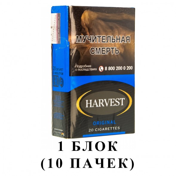Сигареты Harvest - Original King Size (блок 10 пачек) купить в Перми