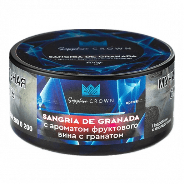Табак Sapphire Crown - Sangria de Granada (Фруктовое Вино с Гранатом, 100 грамм) купить в Перми