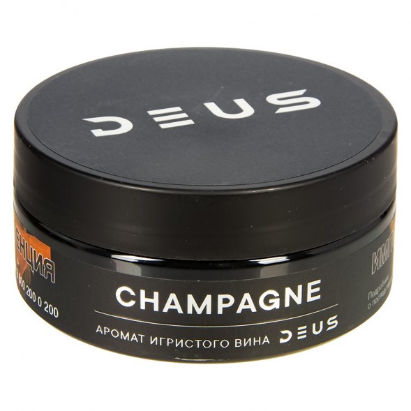 Табак Deus - Champagne (Игристое Вино, 100 грамм) купить в Перми