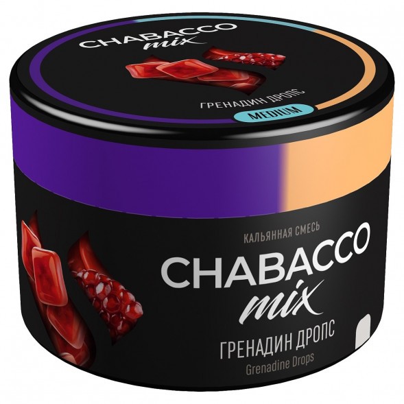 Смесь Chabacco MIX MEDIUM - Grenadine Drops (Гренадин Дропс, 40 грамм) купить в Перми