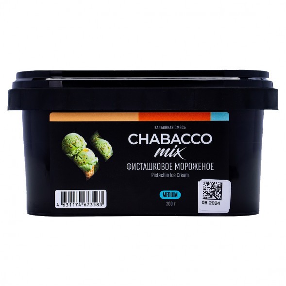 Смесь Chabacco MIX MEDIUM - Pistachio Ice Cream (Фисташковое Мороженое, 200 грамм) купить в Перми