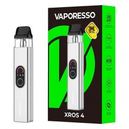 Электронная сигарета Vaporesso XROS 4 - Silver (Серебряная)