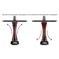 Кальян Alpha Hookah - Model X REVERSE Red Black (без колбы)