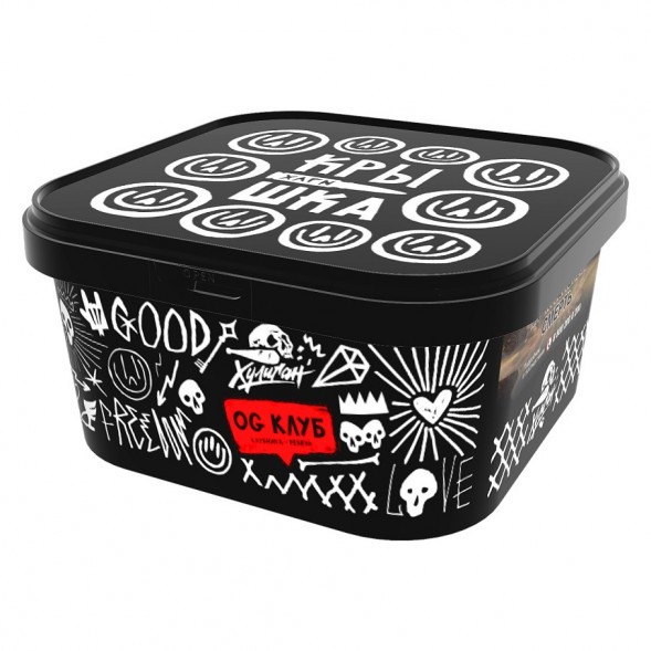 Табак Хулиган - OG Клуб (Клубника и Ревень, 200 грамм) купить в Перми