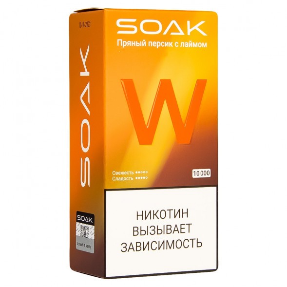 SOAK W - Пряный Персик с Лаймом (10000 затяжек) купить в Перми