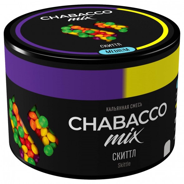 Смесь Chabacco MIX MEDIUM - Skittle (Скиттл, 40 грамм) купить в Перми