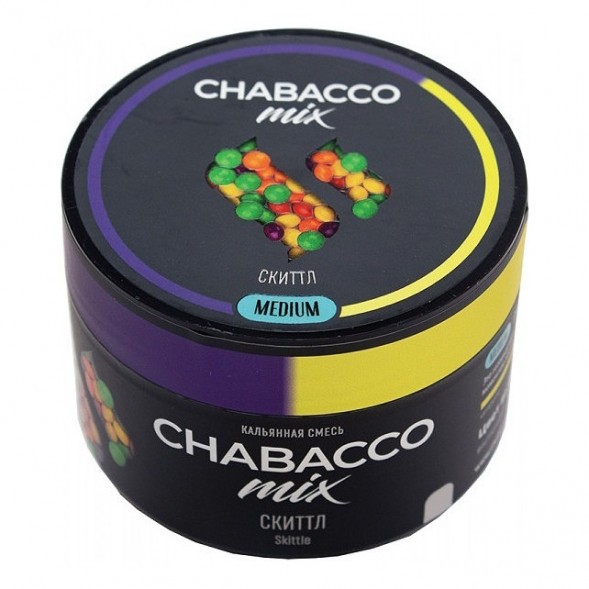 Смесь Chabacco MIX MEDIUM - Skittle (Скиттл, 40 грамм) купить в Перми
