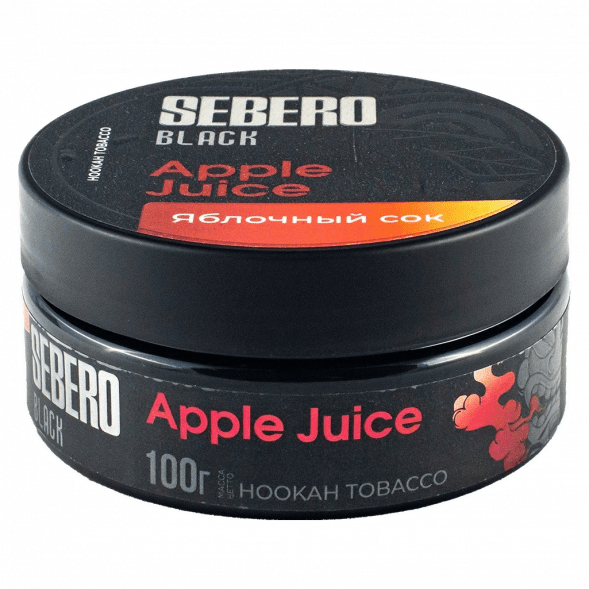 Табак Sebero Black - Apple Juice (Яблочный Сок, 100 грамм) купить в Перми