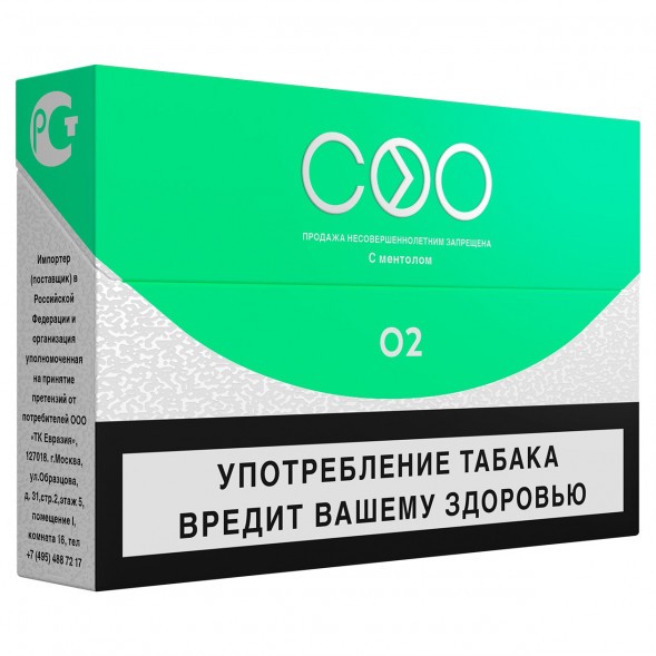 Стики COO - GREEN (Ментол, 10 пачек) купить в Перми
