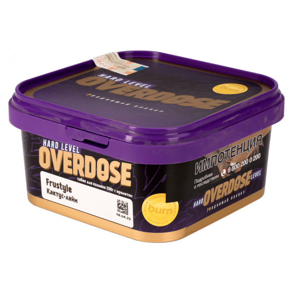 Табак Overdose - Frustyle (Кактус-Лайм, 200 грамм) купить в Перми
