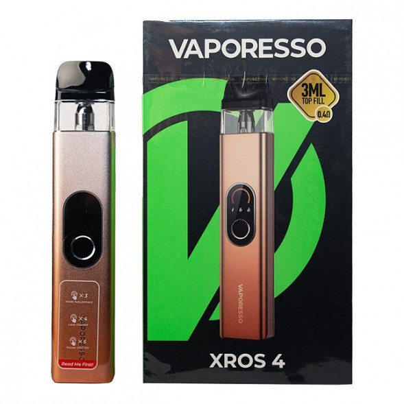 Электронная сигарета Vaporesso XROS 4 - Champagne Gold (Шампанское Золото) купить в Перми