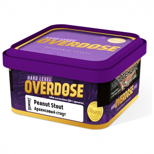 Табак Overdose - Peanut Stout (Арахисовый Стаут, 200 грамм) купить в Перми