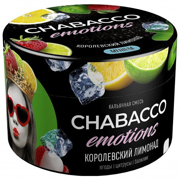Смесь Chabacco MIX MEDIUM - Royal Lemonade (Королевский Лимонад, 40 грамм) купить в Перми