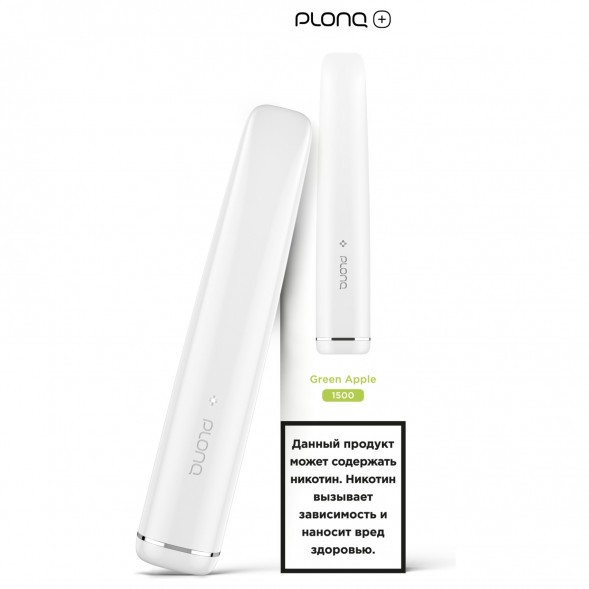 PLONQ PLUS - Зелёное Яблоко (1500 затяжек) купить в Перми
