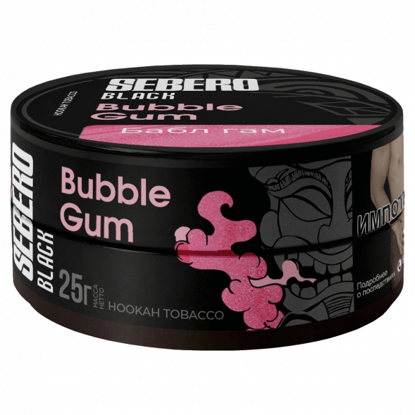 Табак Sebero Black - Bubble Gum (Бабл Гам, 25 грамм) купить в Перми