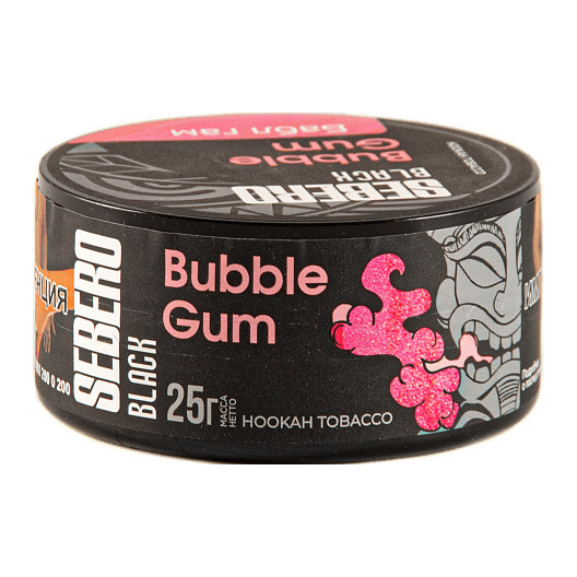 Табак Sebero Black - Bubble Gum (Бабл Гам, 25 грамм) купить в Перми