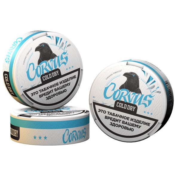 Табак жевательный CORVUS - Cold Dry MEDIUM (13 грамм) купить в Перми