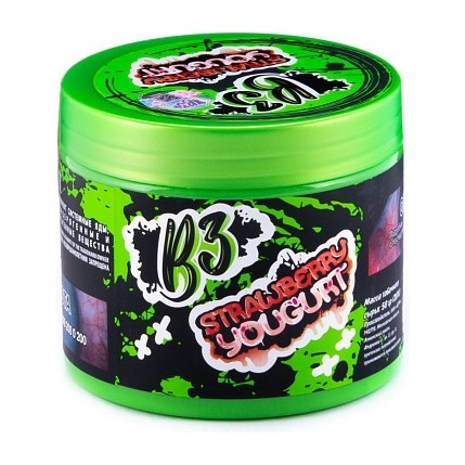 Табак B3 - Strawberry Yougurt (Клубничный Йогурт, 250 грамм) купить в Перми