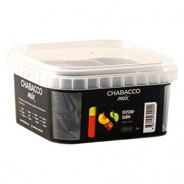 Смесь Chabacco MIX MEDIUM - Peach Lime (Персик - Лайм, 200 грамм) купить в Перми