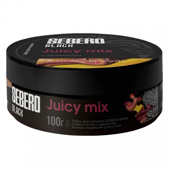 Табак Sebero Black - Juicy Mix (Ананас и Маракуйя, 100 грамм) купить в Перми