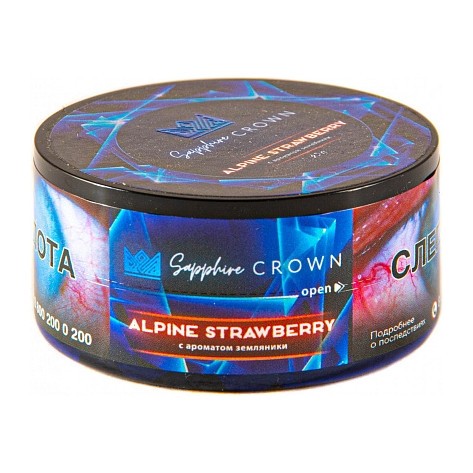 Табак Sapphire Crown - Alpine Strawberry (Земляника, 25 грамм) купить в Перми