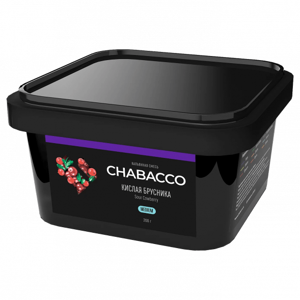 Смесь Chabacco MEDIUM - Sour Cowberry (Кислая Брусника, 200 грамм) купить в Перми