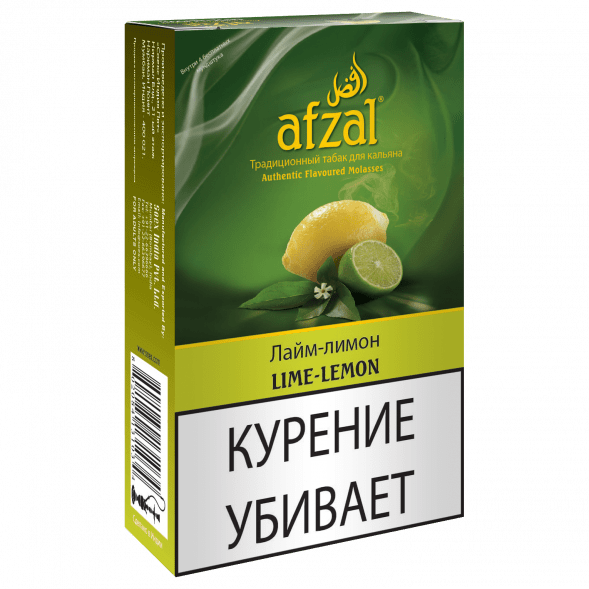 Табак Afzal - Lime-Lemon (Лимон и Лайм, 40 грамм) купить в Перми