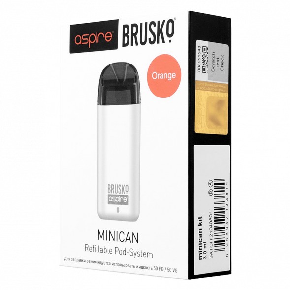 Электронная сигарета Brusko - Minican (350 mAh, Оранжевый) купить в Перми