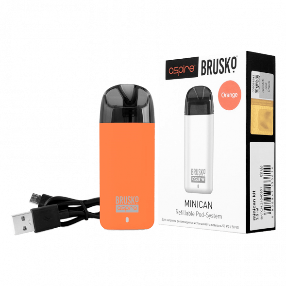 Электронная сигарета Brusko - Minican (350 mAh, Оранжевый) купить в Перми