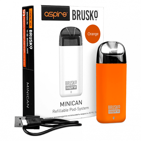 Электронная сигарета Brusko - Minican (350 mAh, Оранжевый) купить в Перми
