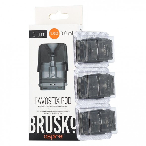 Сменный картридж Brusko - Favostix (1 Ом, 3 шт.) купить в Перми