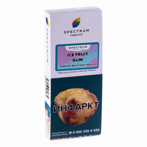 Табак Spectrum - Ice Fruit Gum (Ледяная Фруктовая Жвачка, 100 грамм) купить в Перми