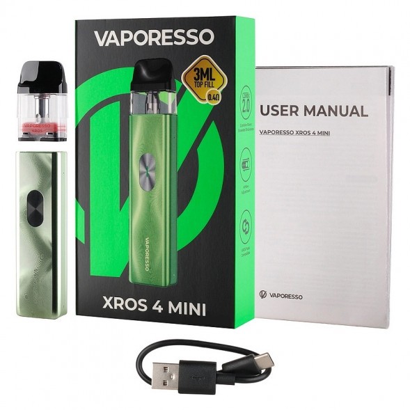 Электронная сигарета Vaporesso XROS 4 Mini - Ice Green (Зелёный Лёд) купить в Перми