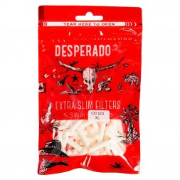 Фильтры для самокруток Desperado - Extra Slim XL (100 штук, 22х5 мм)
