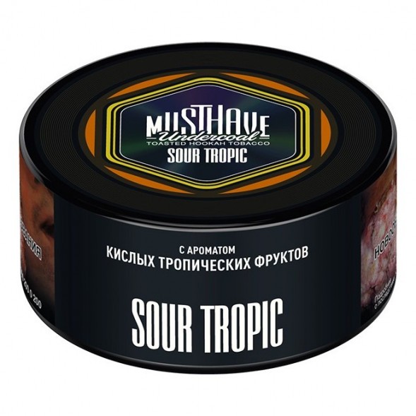 Табак Must Have - Sour Tropic (Кислые Тропические Фрукты, 125 грамм) купить в Перми