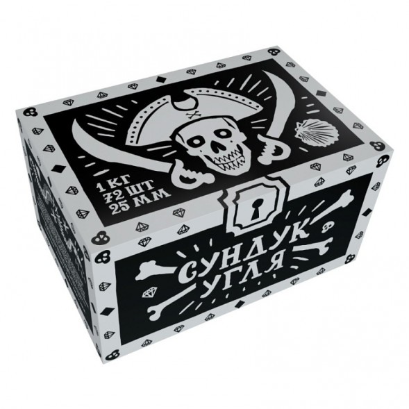Уголь Хулиган - Сундук Угля (25 мм, 72 кубика) купить в Перми