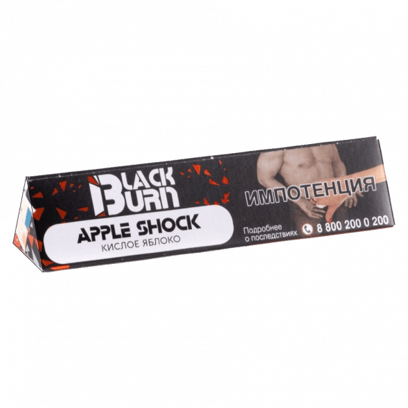 Табак BlackBurn - Apple Shock (Кислое Яблоко, 25 грамм) купить в Перми