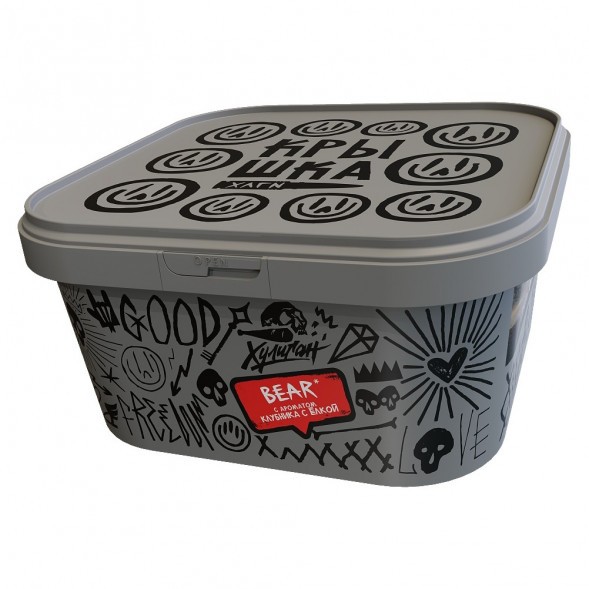 Табак Хулиган - BEAR (Клубника с Ёлкой, 200 грамм) купить в Перми