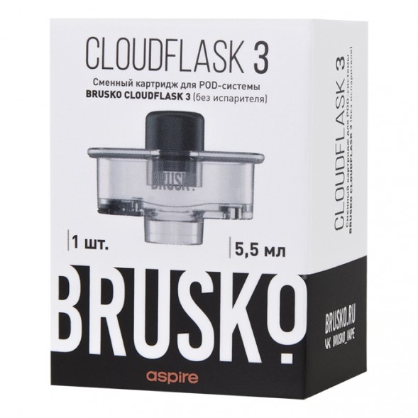 Сменный картридж Brusko - Cloudflask 3 (5.5 мл., 1 шт., без испарителя) купить в Перми