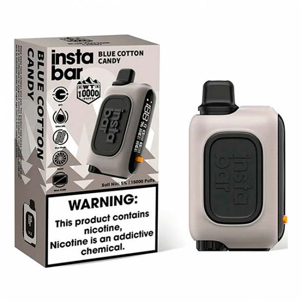 PLONQ INSTABAR WT - Сахарная Вата (Blue Cotton Candy, 10000 затяжек) купить в Перми